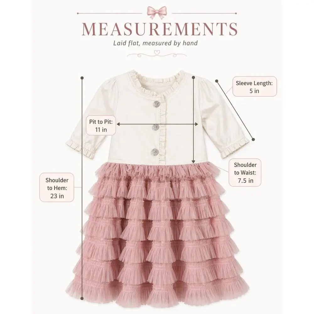 Nanette‎ Lepore Girls 5 Pink Tulle Ruffle Dress Coquette Princesscore Party Tutu